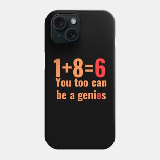 mathematics genius iq gifts Phone Case