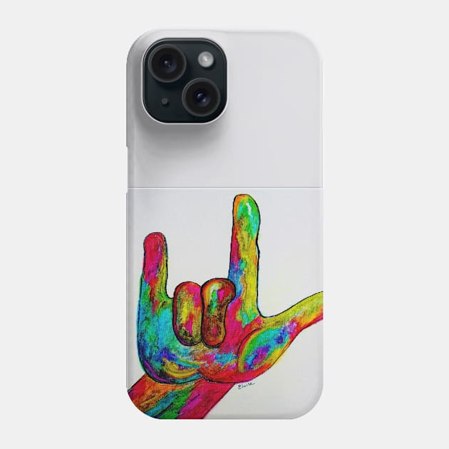 ASL I Love You Phone Case by EloiseART