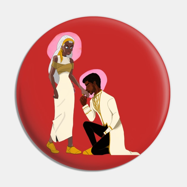 King and Queen of Wakanda Pin by Visions_live