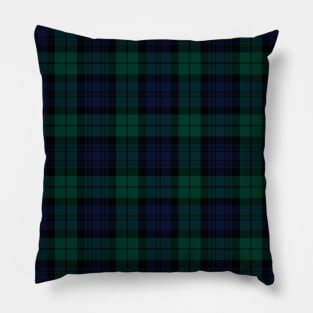 Campbell Tartan | Modern | Cute Green and Blue Tartan Pillow