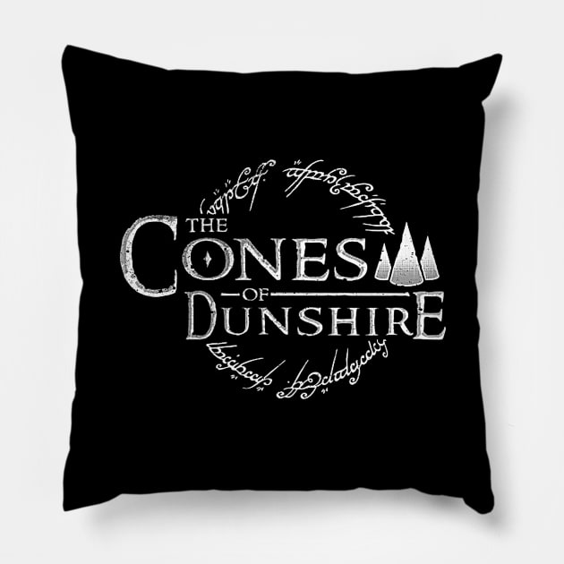 The Cones of Dunshire Game Black tee Pillow by truefriend