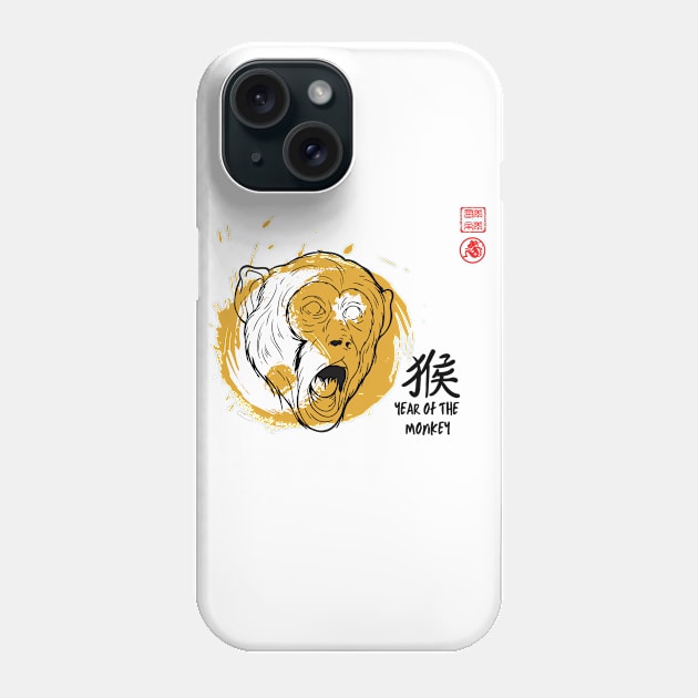 SIMPLE YEAR OF THE MONKEY LUCKY SEAL GREETINGS CHINESE ZODIAC ANIMAL Phone Case by ESCOBERO APPAREL