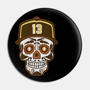 Manny Machado Sugar Skull Pin