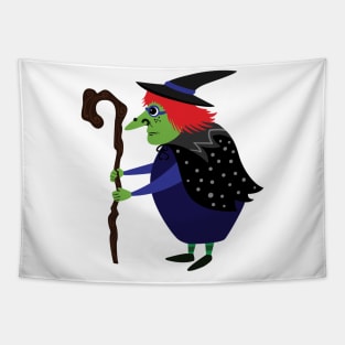 Halloween Scary Witch Tapestry