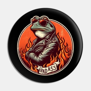 badass frog Pin