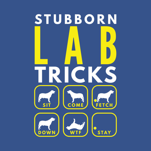 Discover Stubborn Lab Tricks - Dog Training - Labrador Retriever - T-Shirt