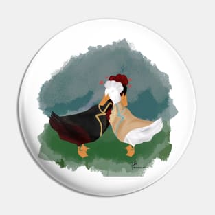 Victorian Ineffable Ducks Pin