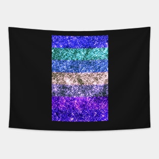 Glitter effect stripes Tapestry