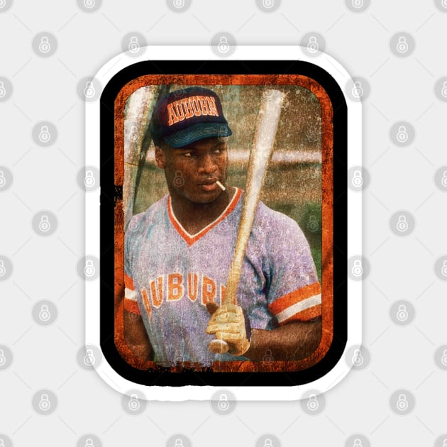 Bo Jackson in Auburn Tigers baseball vintage Magnet by gulymaiden