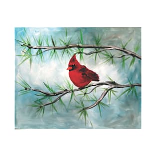 Cardinal on branch T-Shirt