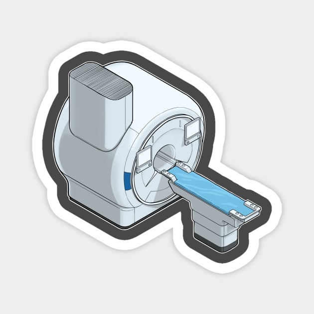 MRI isometric illustration Magnet by daddymactinus