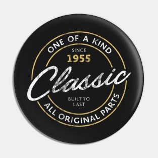 Classic Since 1955 Vintage 66Th Birthday Pin