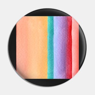 Rainbow stripe design Pin