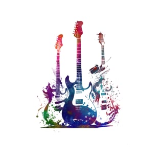 Guitars music art #guitar #music T-Shirt