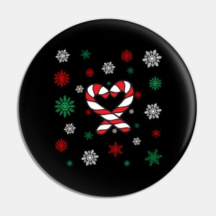 Candy canes Christmas Pin