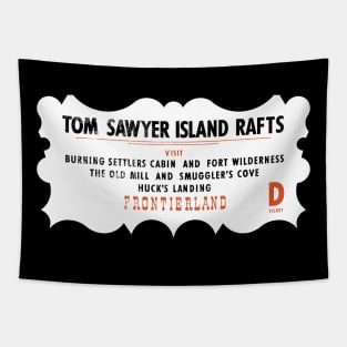 Tom Sawyer Island Rafts Tapestry