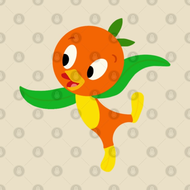 Orange bird by Hundred Acre Woods Designs