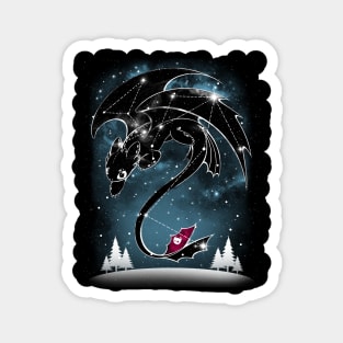 Starry Dragon Sky Print Magnet