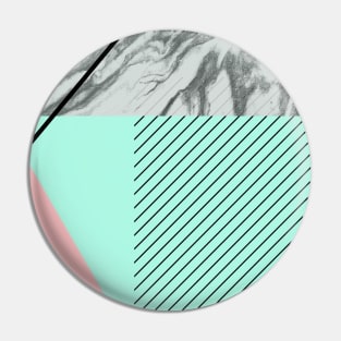 Grey marble green pink background Pin