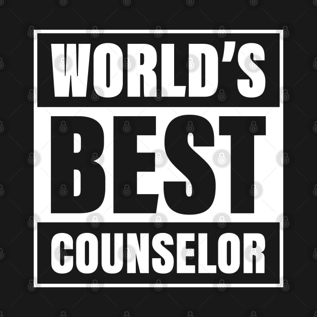 Worlds Best Counselor Teacher School Therapy Therapist Education Admin by Shirtsurf