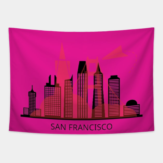 T-shirt san frncisco Tapestry by Top beautiful design