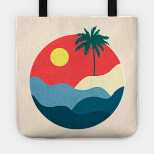 Minimalist Abstract Nature Art #8 Warm Tropical Beach Tote