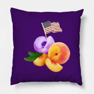 Purple Peaches Pillow