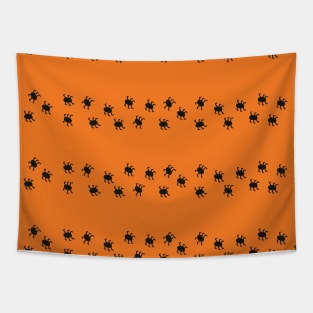 Halloween Spider Stripes Tapestry