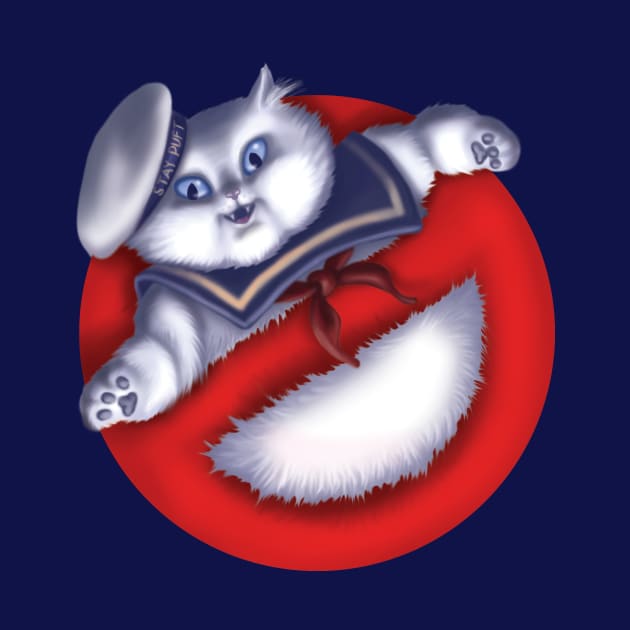 Stay Puft Marshmallow Cat by GeekyPet