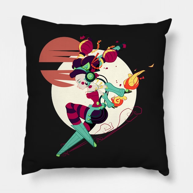 TokyoGoGo - Robo Lantern Pillow by BubblegumGoat