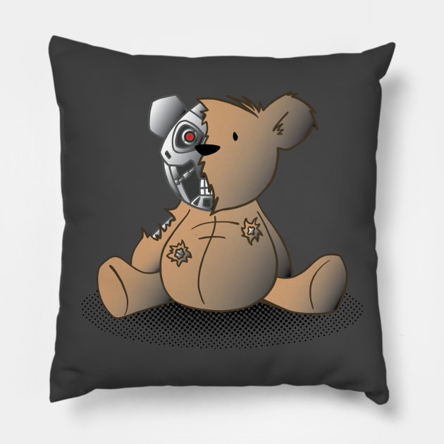 Terminator Teddy Pillow by InsomniaStudios