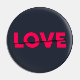 Love in cut Pin