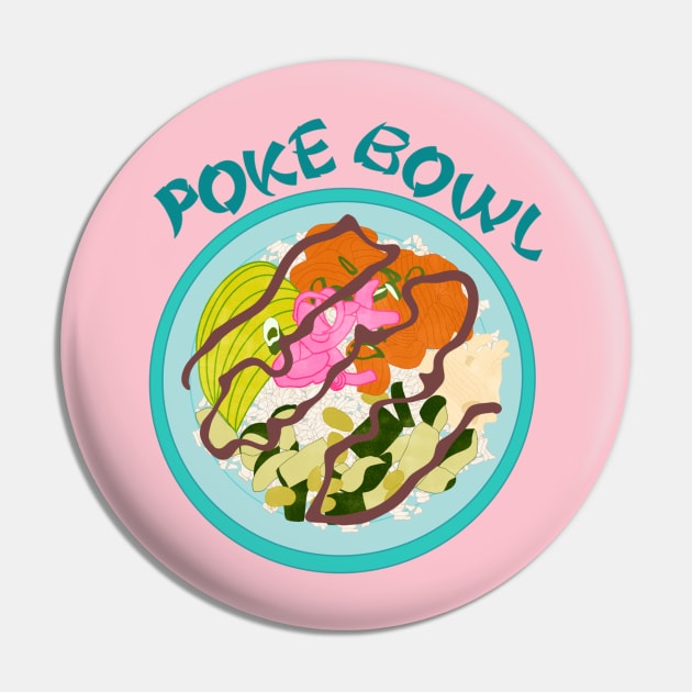 Poke Bowl Pin by EV Visuals