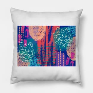 Bold Abstract Print Pillow