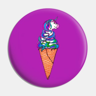 Unicone - Unicorn Ice Cream Pin