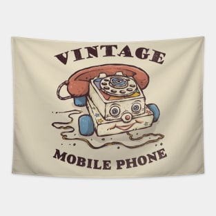 Vintage Mobile Phone Tapestry