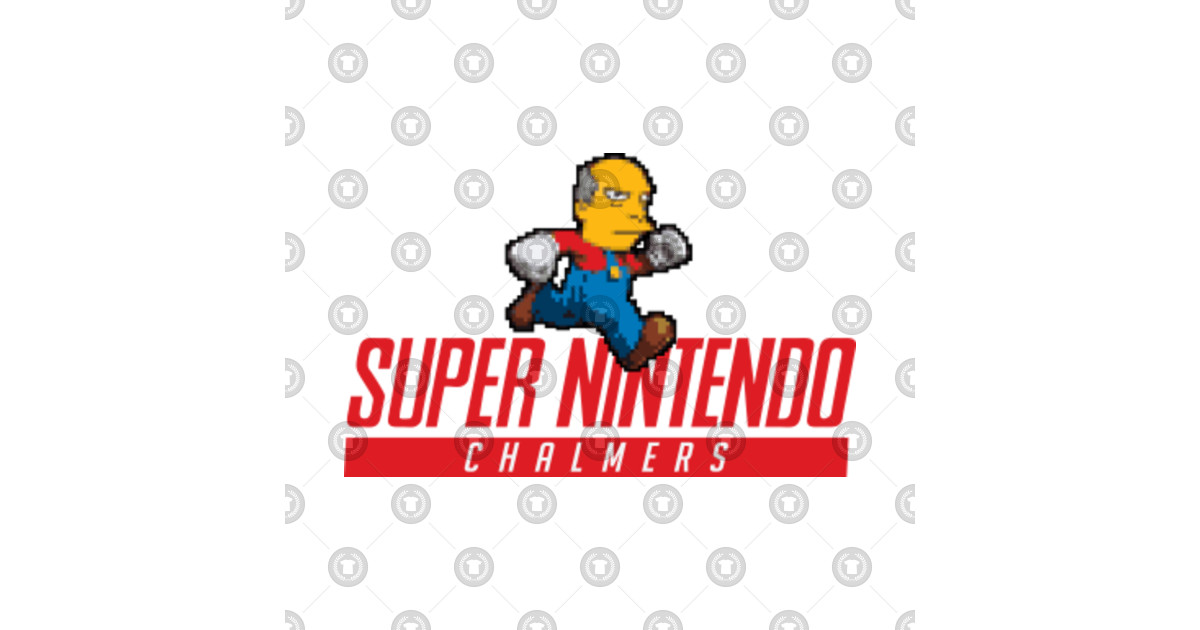 super nintendo chalmers t shirt
