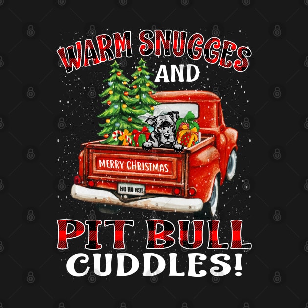 Warm Snuggles And Pit Bull Cuddles Truck Tree Christmas Gift by intelus