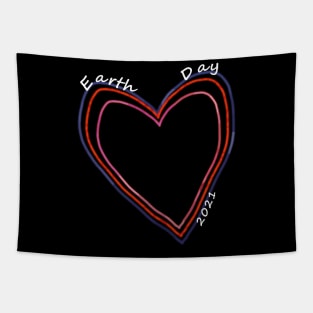 Earth Day 2021 Hearts Tapestry