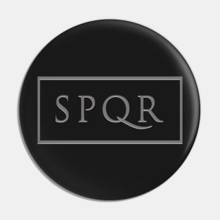 SPQR - Roman Empire Stone Carving Pin