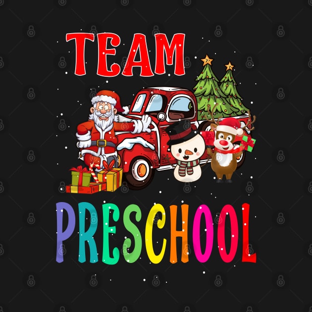 Team Preschool Santa And Reindeer Christmas by intelus