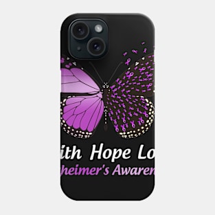 Faith Hope Love Butterfly Alzheimer's Awareness Phone Case