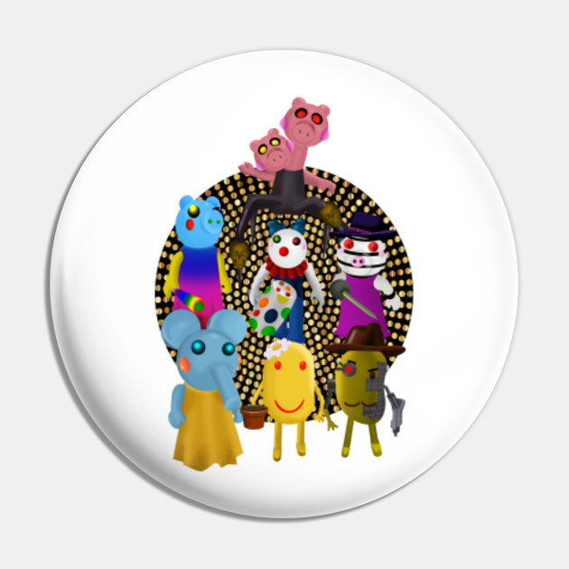 Piggy Roblox Piggy Family 3 Roblox Piggy Pin Teepublic - roblox piggy chapter 12 family photo