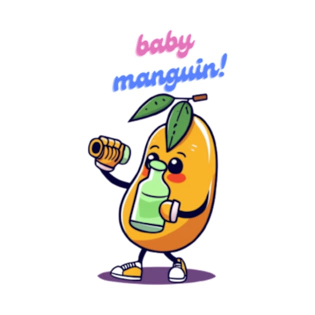 baby manguin, baby bottle, tender sticker by Albertv25