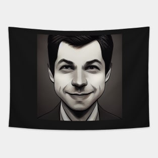 Pete Buttigieg | Comics Style Tapestry