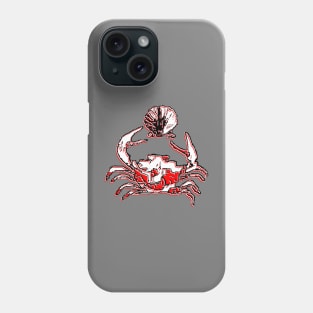 crab and pearl seafood delight crustacean charm ocean Phone Case