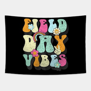 Groovy Retro  Vibes  For Teacher Kids Tapestry