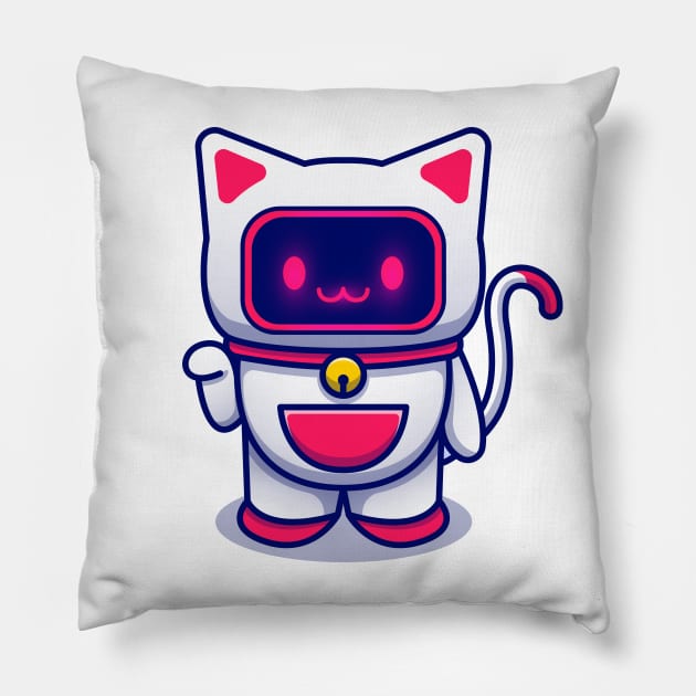 Cat Robot Pillow by Catalyst Labs