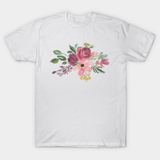 Floral Watercolor - Flower - T-Shirt | TeePublic