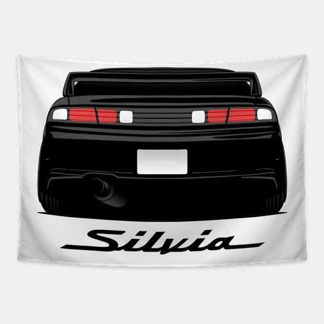 Nissan s14 automotive artwork Tapestry by racingfactory